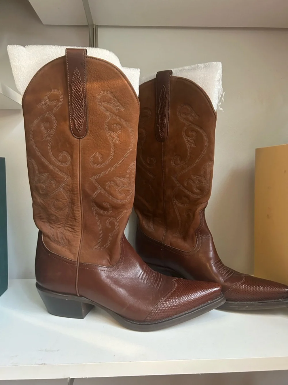 Brown Western Cowboy Boots - Picture 5 of 5
